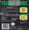 Tecmo Bowl Back Cover - Nintendo Gameboy Pre-Played