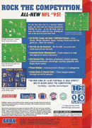 NFL 95 Back Cover - Sega Genesis Pre-Played