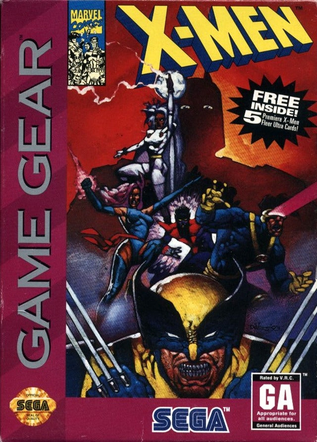 X-Men - Sega Game Gear Pre-Played