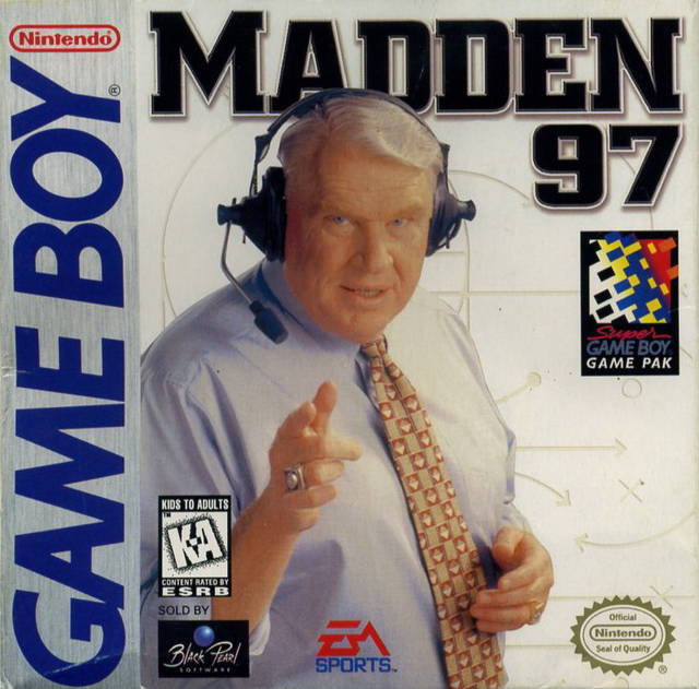 Madden 97 Front Cover - Nintendo Gameboy Pre-Played