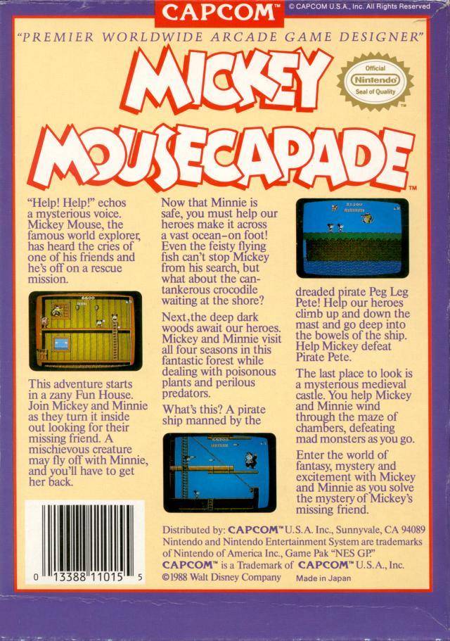 Mickey Mousecapade  - Nintendo Entertainment System, NES Pre-Played