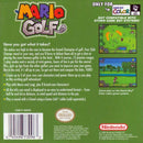 Mario Golf Back Cover - Nintendo GameBoy Color Pre-Played