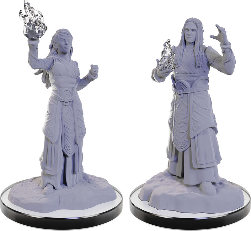 Elf Wizards W22 - Dungeons & Dragons Nolzur's Marvelous Unpainted Miniatures