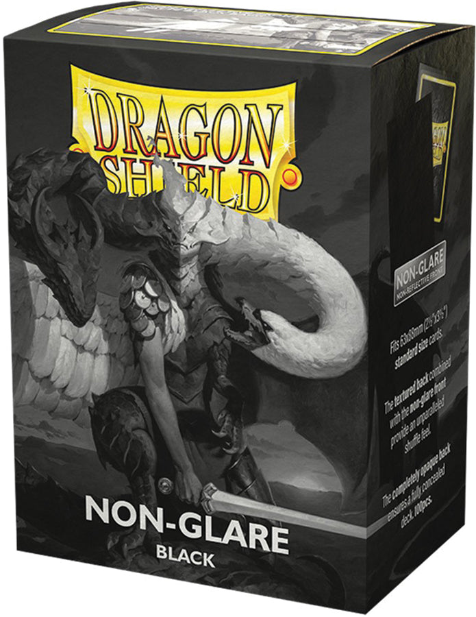 Dragon Shields (100) Matte Black Non-Glare Card Sleeves