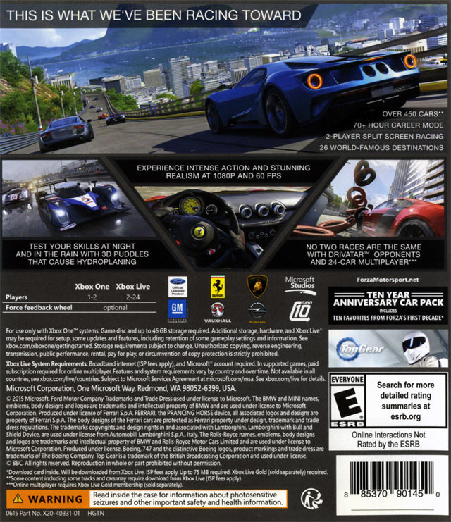 Forza Motorsport 6  - Xbox One Pre-Played