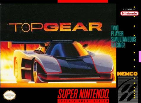 Top Gear Front Cover - Super Nintendo, SNES Pre-Played