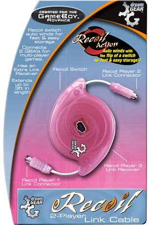 DreamGear Recoil Two Player Link Cable - Nintendo Gameboy Advance Pre-Played