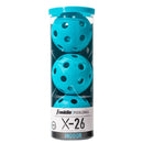 X-26 Indoor Pickleballs 3 Pack - Blue