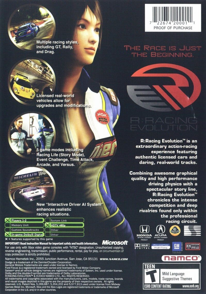 R- Racing Evolution - Xbox Pre-Played