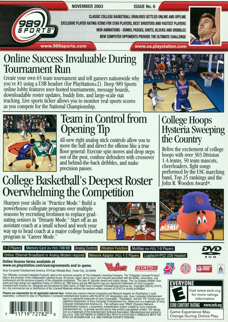 NCAA Final Four 2004 - Playstation 2 Pre-Played