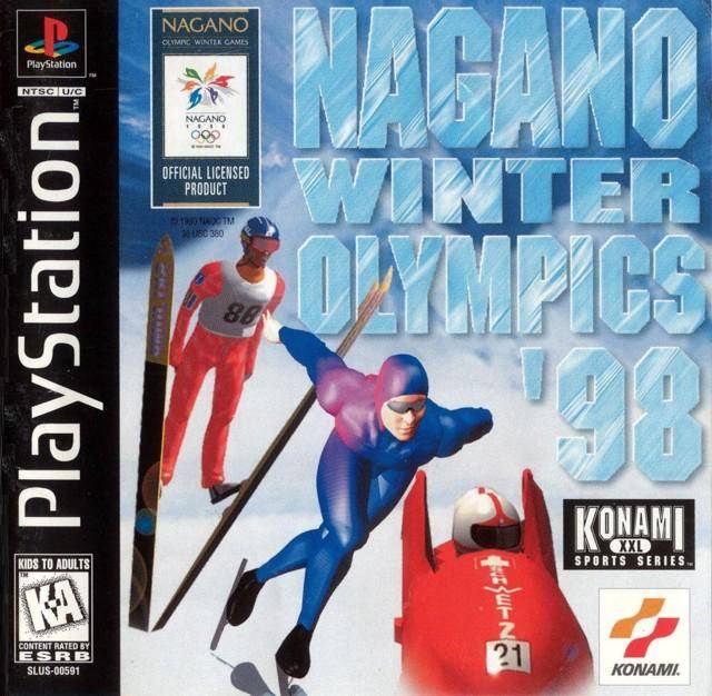 Nagano Winter Olympics 98 Front Cover - Playstation 1 Pre-Played