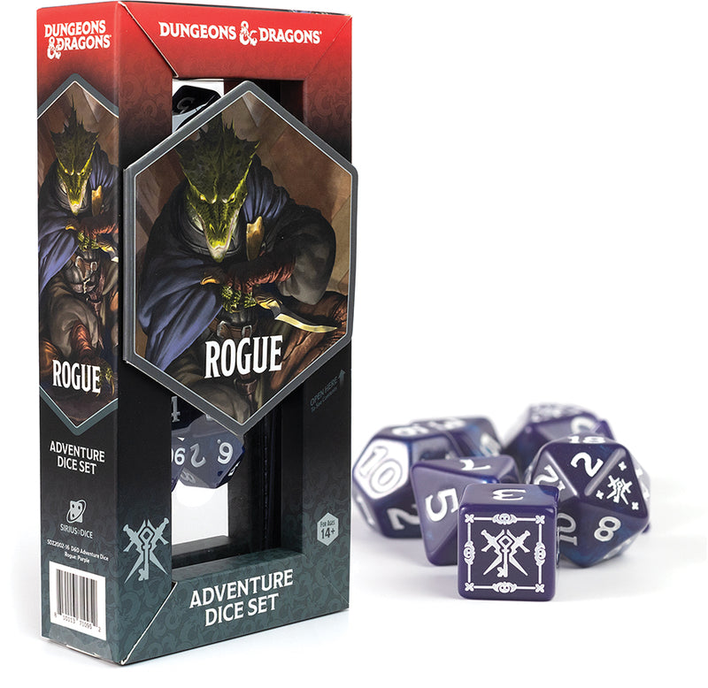 Dungeons & Dragons New Adventurer Dice Set - Rogue Purple