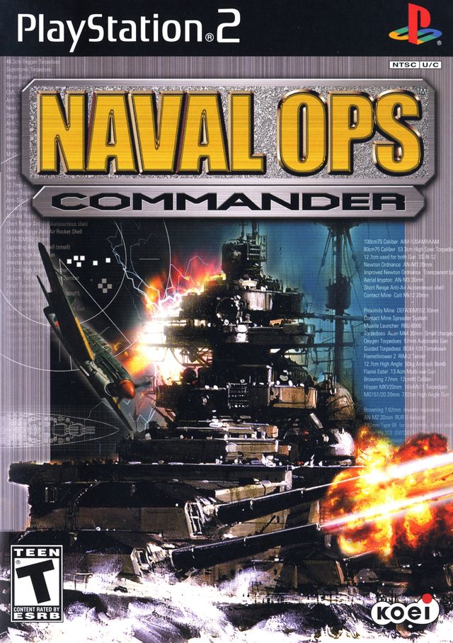 Naval Ops Commander Front Cover - Playstation 2 Pre-Played