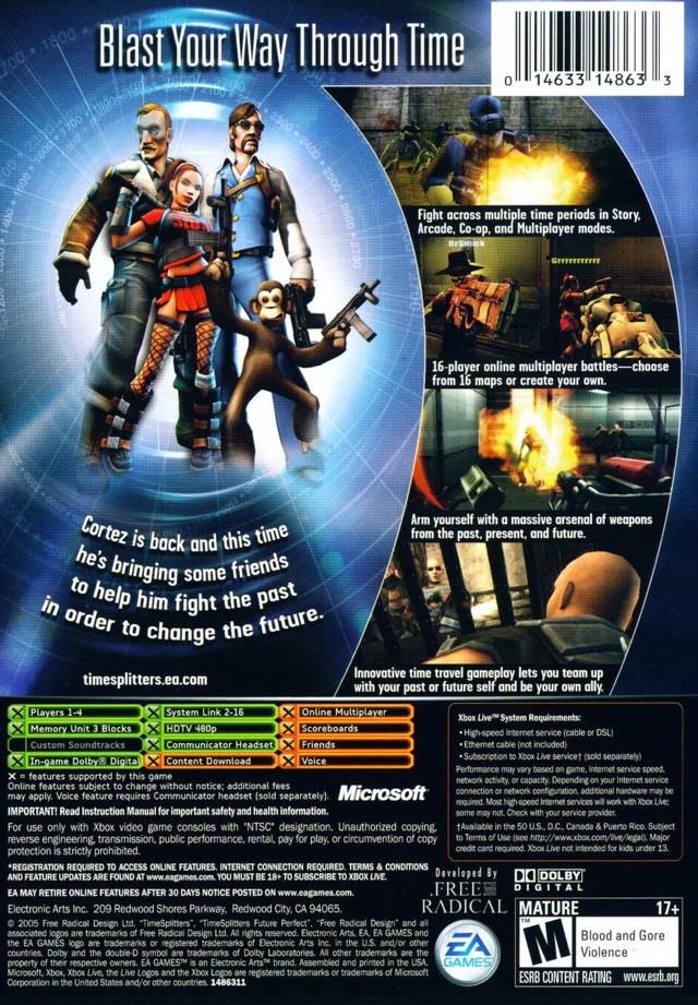 Time Splitters Future Perfect - Xbox Pre-Played