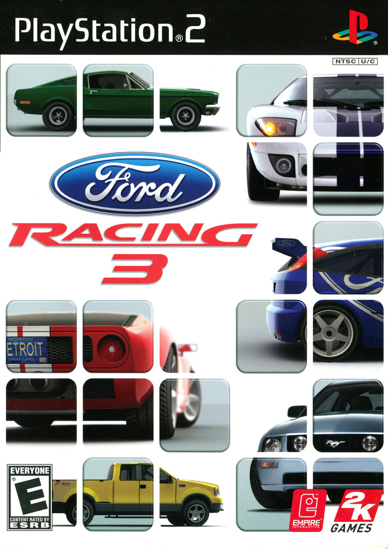 Ford Racing 3 Front Cover - Playstation 2 Pre-Played