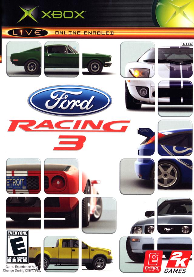Ford Racing 3 Front Cover - Xbox Pre-Played