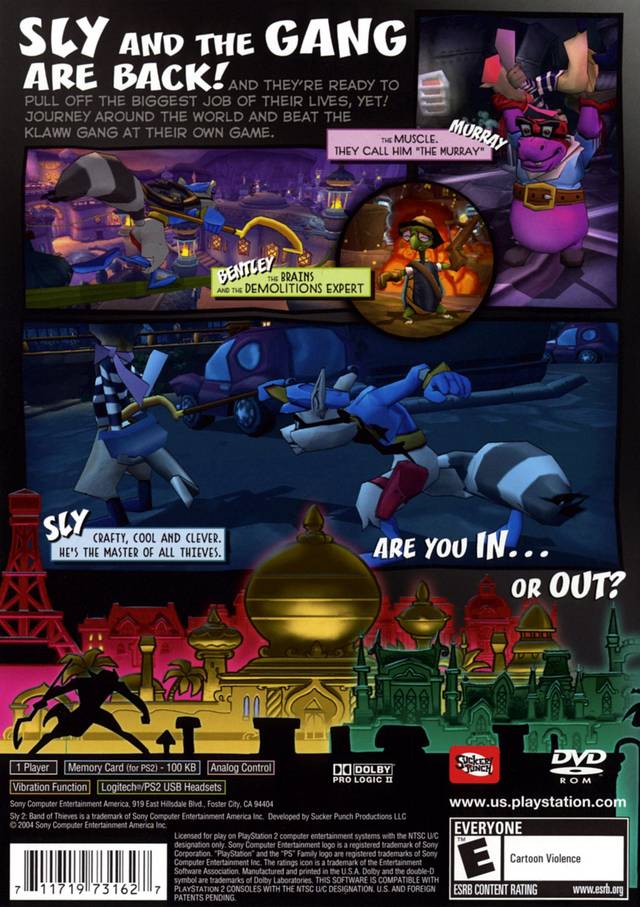 Sly 2 Band of Thieves - Playstation 2 Pre-Played