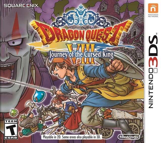 Dragon Quest VIII Journey of the Cursed King Front Cover - Nintendo 3DS Pre-Played