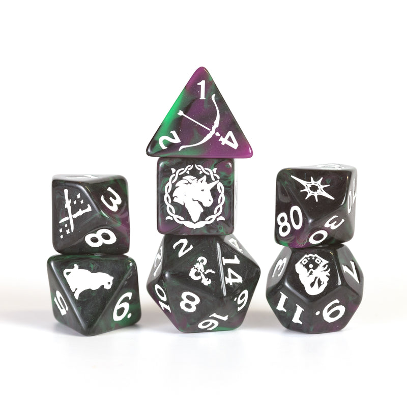 Dungeons & Dragons New Adventurer Dice Set - Legend of Drizzt