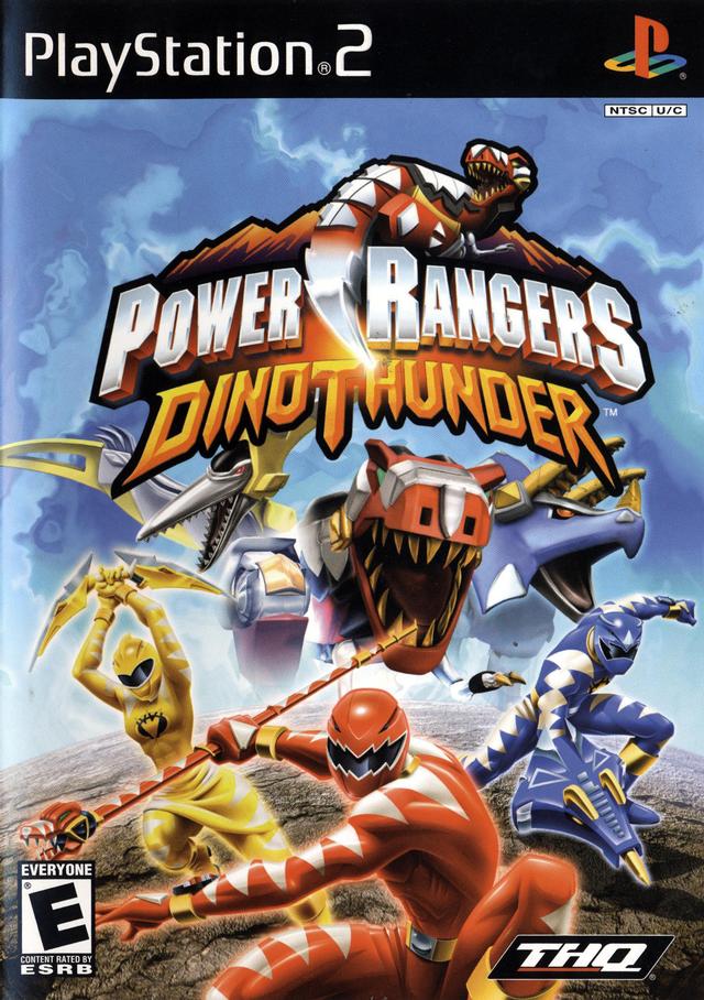 Power Rangers Dino Thunder Front Cover - Playstation 2 Pre-Played