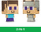 Steve/Steve in Iron Armor - Minecraft Flippin' Figs 2-in-1 Figure