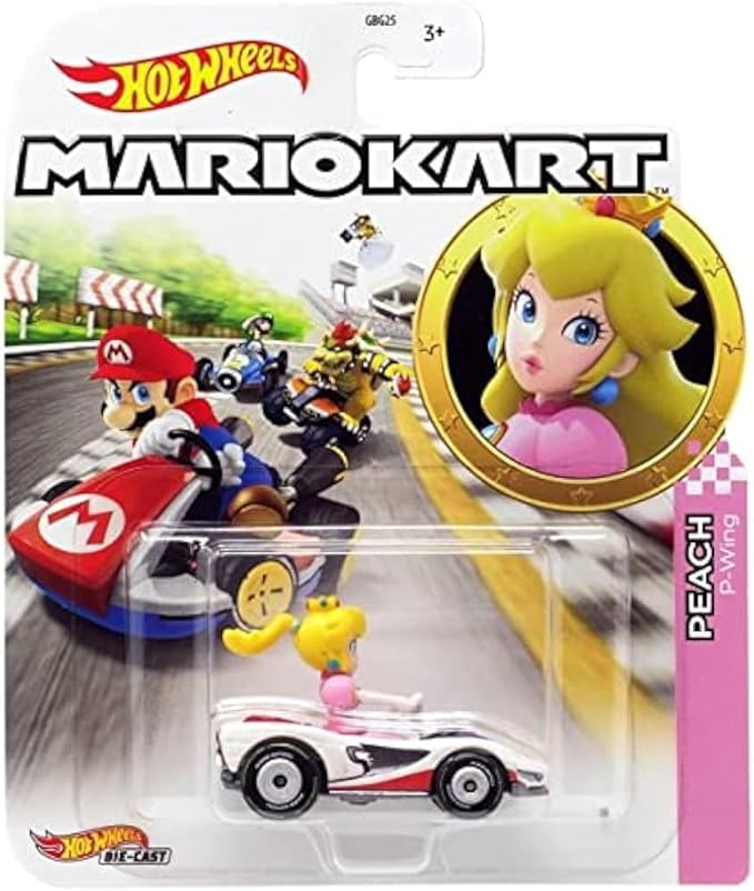 Princess Peach P Wing - Mario Kart Hot Wheels