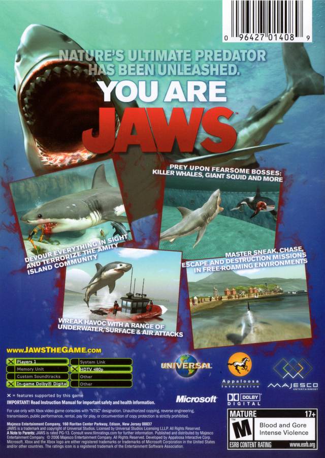 Jaws Unleashed - Xbox Pre-Played