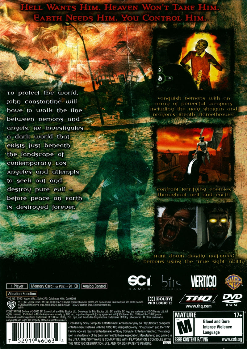 Constantine - Playstation 2 Pre-Played
