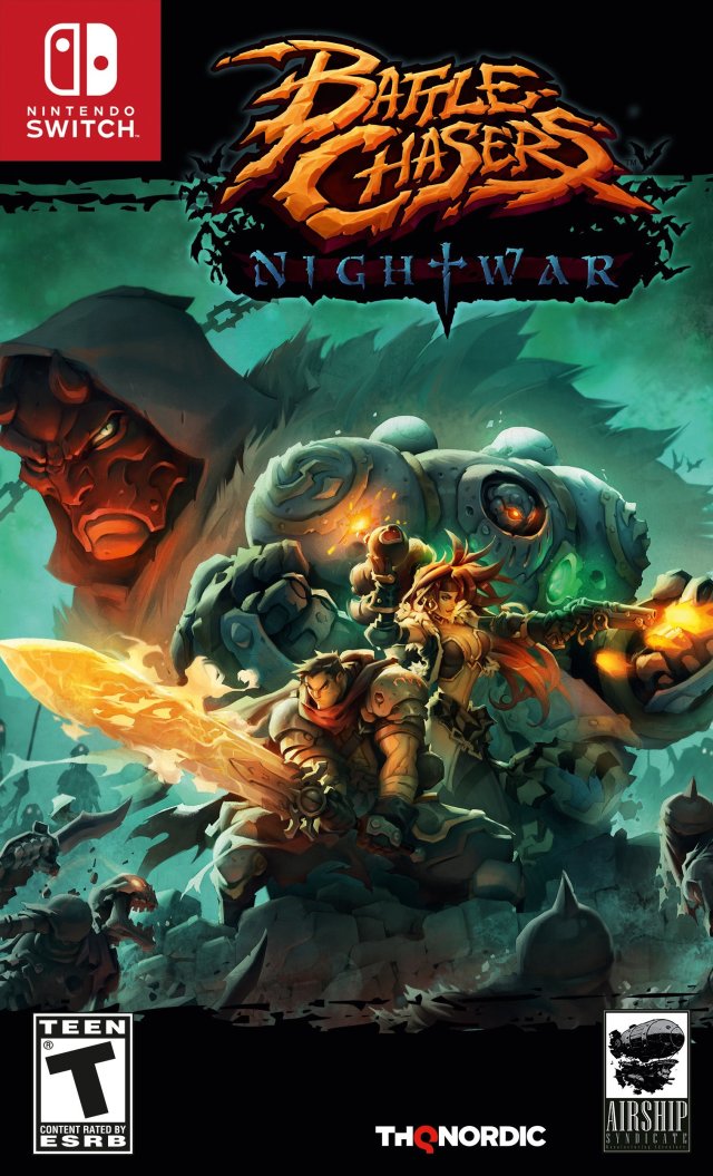 Battle Chasers Nightwar Front Cover - Nintendo Switch Pre-Played