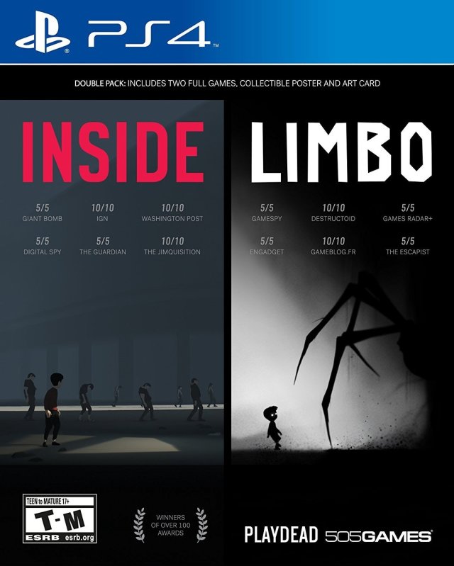 INSIDE / LIMBO Double Pack Front Cover - Playstation 4 Pre-Played