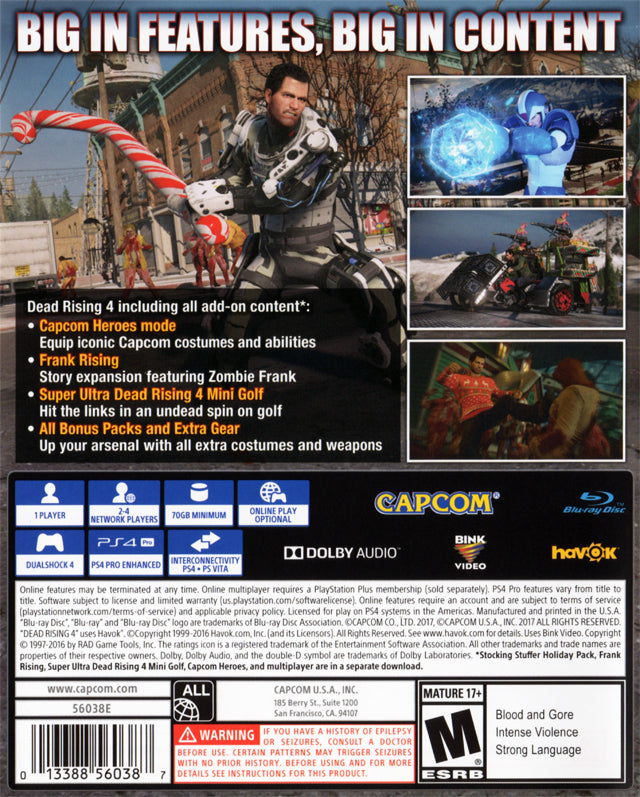 Dead Rising 4 Franks Big Package - Playstation 4 Pre-Played