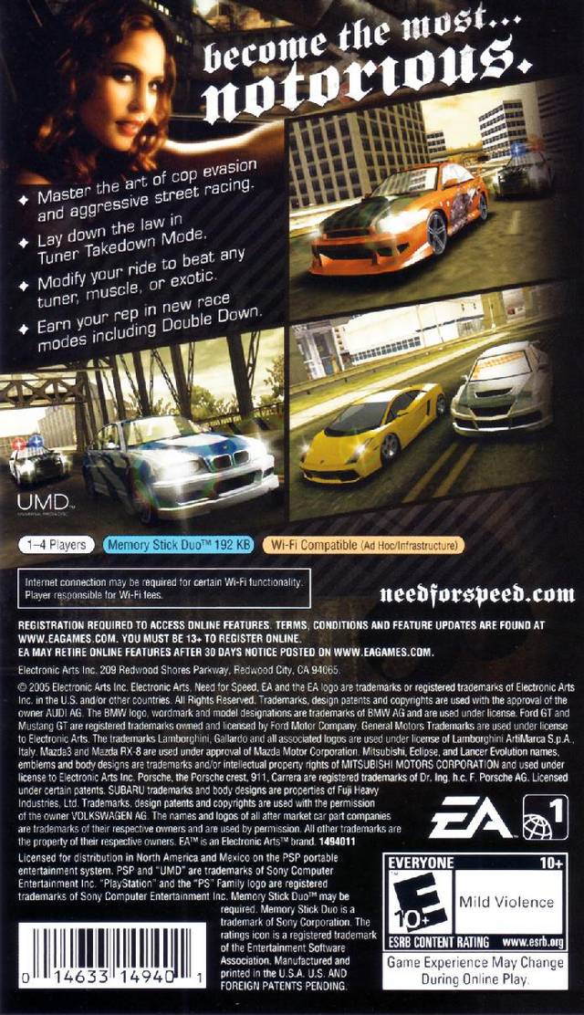 Need for Speed Most Wanted 5-1-0 - PSP Pre-Played