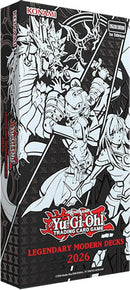 Yu-Gi-Oh! trading card game packaging with characters and Konami logo.