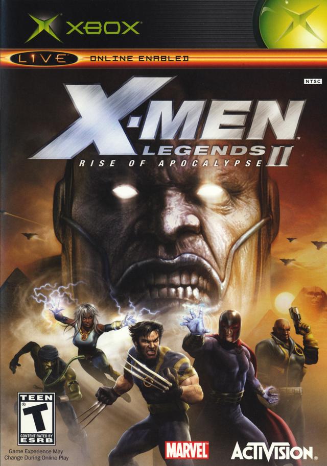 X-Men Legends II Rise of Apocalypse Front Cover  - Xbox Pre-Played