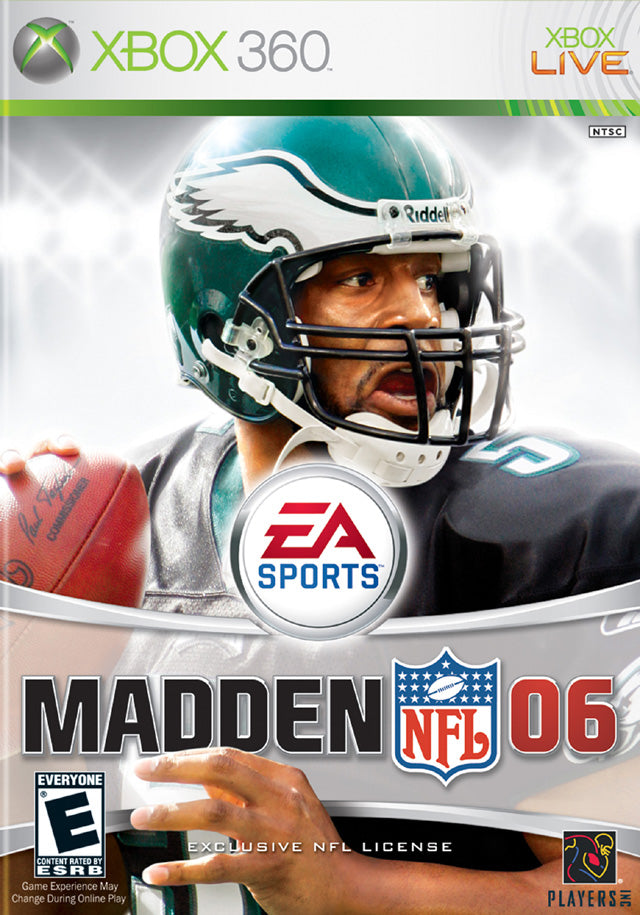 Madden 06 Front Cover - Xbox 360 Pre-Played