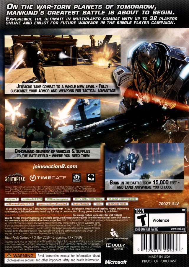 Section 8 - Xbox 360 Pre-Played