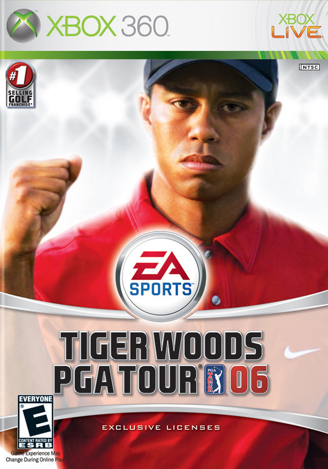 Tiger Woods PGA Tour 06 Front Cover - Xbox 360 Pre-Played