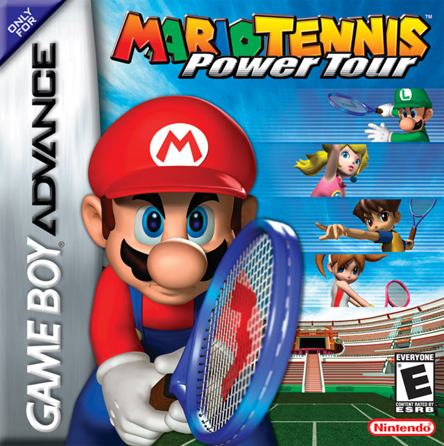 Mario Tennis: Power Tour Front Cover - Nintendo Gameboy Advance Pre-Played