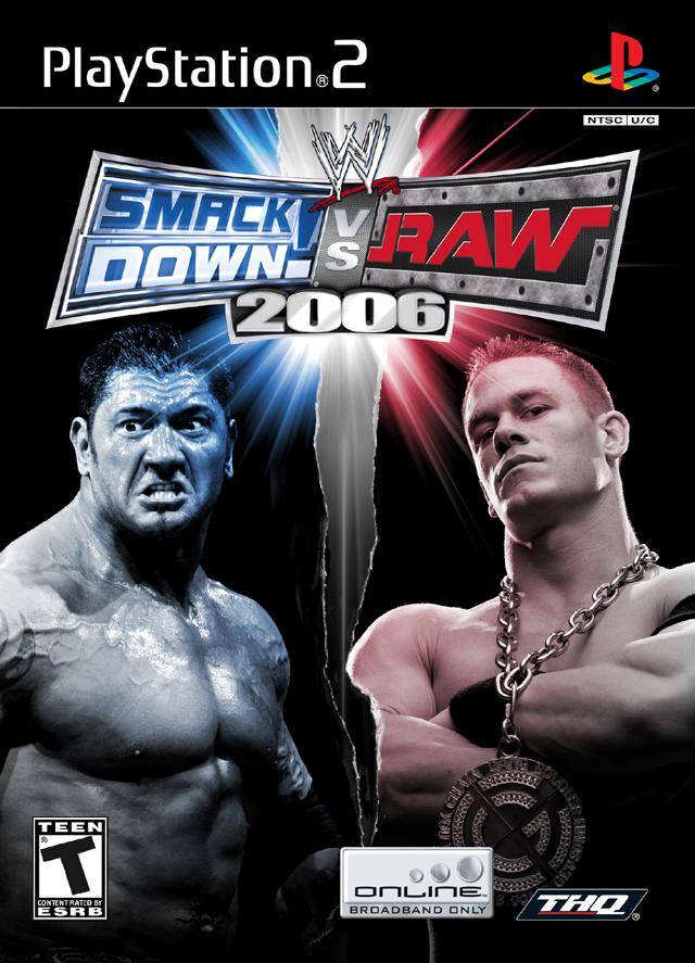 Smackdown vs Raw 06 Front Cover - PSP Pre-Played