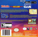 Risk / Battleship / Clue Back Cover - Nintendo Gameboy Advance Pre-Played
