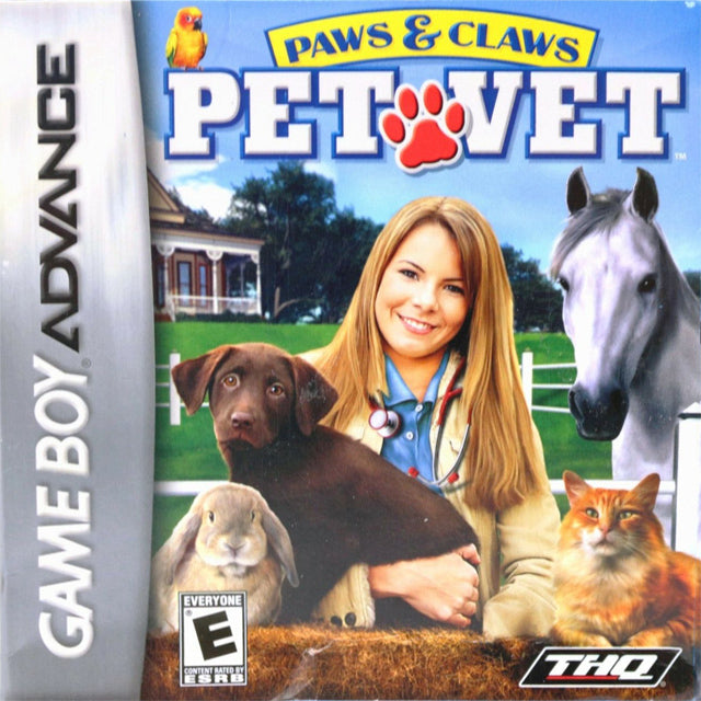 Paws & Claws Pet Vet  - Nintendo Gameboy Advance Pre-Played