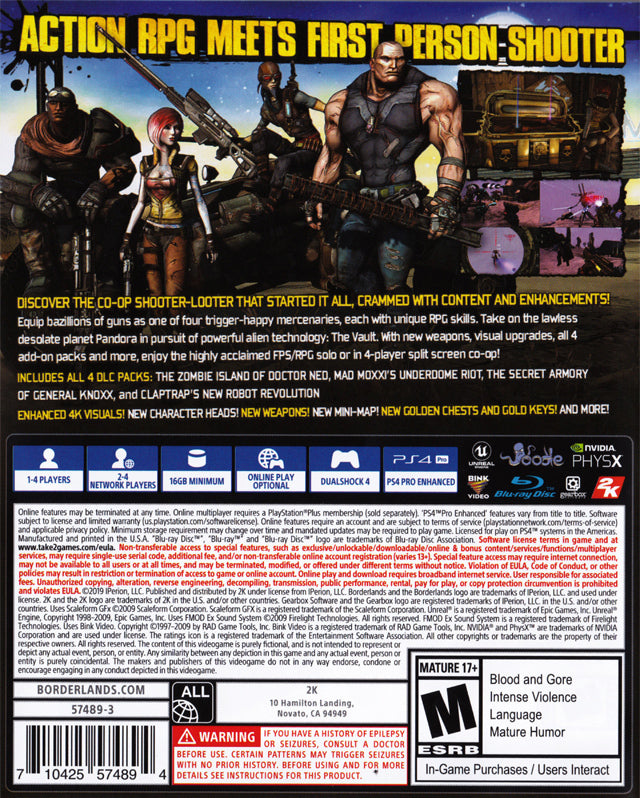 Borderlands: Game of the Year Edition - Playstation 4 Pre-Played