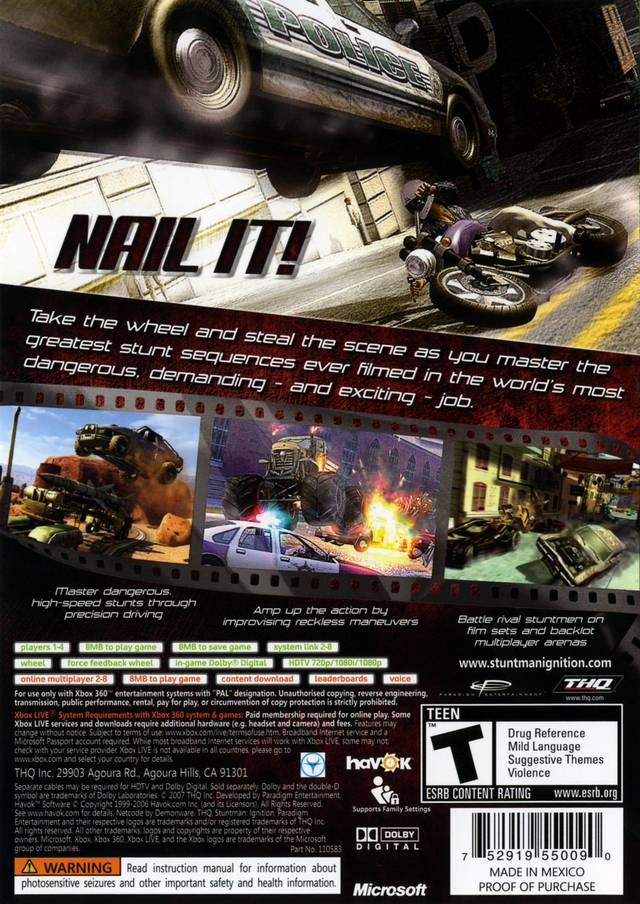 Stuntman Ignition - Xbox 360 Pre-Played
