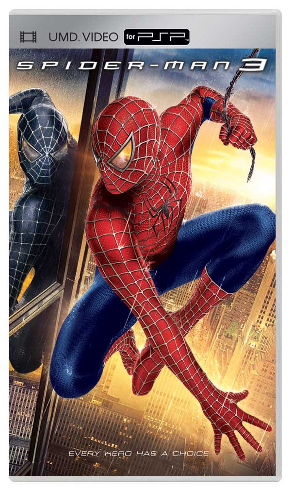 Spider-Man 3 UMD Movie Front Cover - PSP Pre-Played