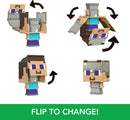 Steve/Steve in Iron Armor - Minecraft Flippin' Figs 2-in-1 Figure