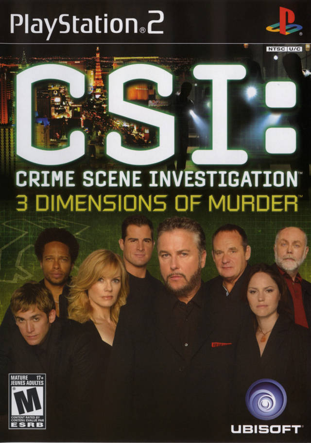 CSI: Crime Scen Investigation 3 Dimensions of Murder  - Playstation 2 Pre-Played