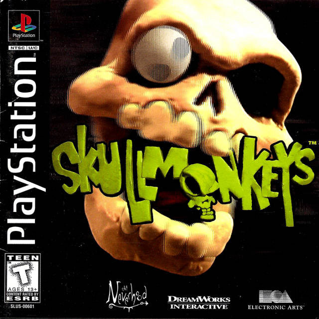 Skullmonkeys Front Cover - Playstation 1 Pre-Played