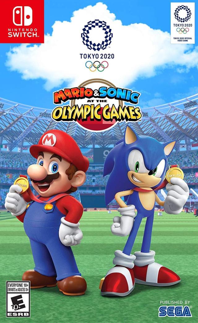 Mario & Sonic at the Olympic Games Tokyo 2020 Front Cover - Nintendo Switch Pre-Played