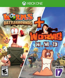 Worms Battlegrounds and Worms WMD Front Cover - Xbox One Pre-Played