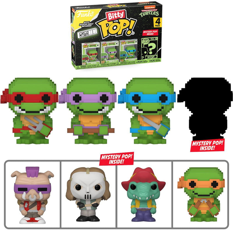 Bitty Pop! Teenage Mutant Ninja Turtles Comics 4 Pack - 8-Bit